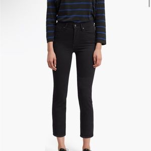 Levi's 724 Sculpt Hypersoft High Rise Crop Straight 28 x 26